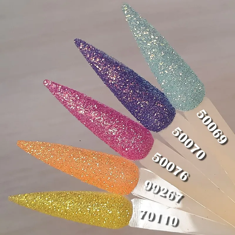 Glitterpuder Glitter Color Chart Farbpalette 